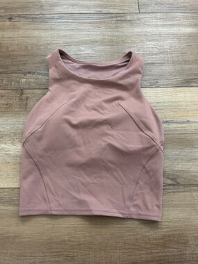 Lululemon High-Neck Women's Crop Tank Top - Dusty Rose